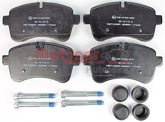 METZGER 1170466 Bremsbelagsatz, Scheibenbremse